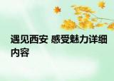 遇見西安 感受魅力詳細內(nèi)容