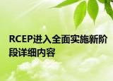 RCEP進入全面實施新階段詳細內(nèi)容