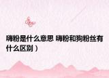 嗨粉是什么意思 嗨粉和狗粉絲有什么區(qū)別）