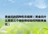 黃金坑的四種形態(tài)視頻（黃金坑什么意思三個特張教你如何判斷黃金坑）