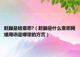 趕腳是啥意思?（趕腳是什么意思網(wǎng)絡(luò)用語是哪里的方言）