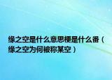 緣之空是什么意思梗是什么番（緣之空為何被稱某空）