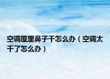 空調(diào)屋里鼻子干怎么辦（空調(diào)太干了怎么辦）