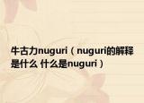 牛古力nuguri（nuguri的解釋是什么 什么是nuguri）