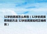 12歲的男孩怎么教育（12歲的男孩教育的方法 12歲的男孩如何正確教育）