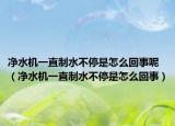 凈水機一直制水不停是怎么回事呢（凈水機一直制水不停是怎么回事）