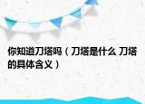 你知道刀塔嗎（刀塔是什么 刀塔的具體含義）