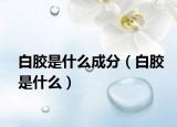 白膠是什么成分（白膠是什么）