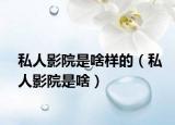 私人影院是啥樣的（私人影院是啥）