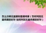 怎么分辨無菌蛋和普通雞蛋（怎樣判別無菌雞蛋的好壞 如何判別無菌雞蛋的好壞）