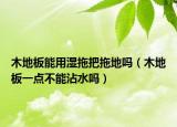 木地板能用濕拖把拖地嗎（木地板一點不能沾水嗎）