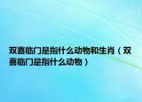 雙喜臨門是指什么動物和生肖（雙喜臨門是指什么動物）
