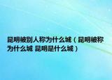 昆明被別人稱為什么城（昆明被稱為什么城 昆明是什么城）