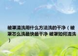 被罩清洗用什么方法洗的干凈（被罩怎么洗最快最干凈 被罩如何清洗）