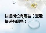 快遞崗位有哪些（空運(yùn)快遞有哪些）