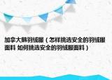 加拿大鵝羽絨服（怎樣挑選安全的羽絨服面料 如何挑選安全的羽絨服面料）