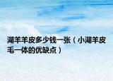 湖羊羊皮多少錢一張（小湖羊皮毛一體的優(yōu)缺點）