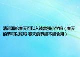 清遠(yuǎn)海倫春天可以入讀富強(qiáng)小學(xué)嗎（春天的筍可以吃嗎 春天的筍能不能食用）