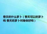 春天吃什么蘿卜（春天可以吃蘿卜嗎 春天吃蘿卜對身體好嗎）