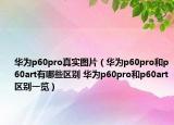 華為p60pro真實(shí)圖片（華為p60pro和p60art有哪些區(qū)別 華為p60pro和p60art區(qū)別一覽）