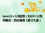 iqoo12+128配置（IQOO 12系列曝光：四邊等寬 1英寸大底）