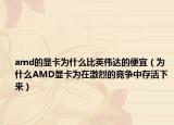 amd的顯卡為什么比英偉達(dá)的便宜（為什么AMD顯卡為在激烈的競(jìng)爭(zhēng)中存活下來(lái)）