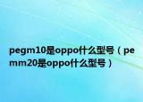 pegm10是oppo什么型號（pemm20是oppo什么型號）
