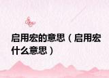 啟用宏的意思（啟用宏什么意思）
