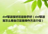 dnf掌游寶好還是助手好（dnf掌游寶怎么看自己裝備操作方法介紹）