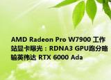 AMD Radeon Pro W7900 工作站顯卡曝光：RDNA3 GPU跑分略輸英偉達(dá) RTX 6000 Ada