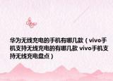 華為無線充電的手機(jī)有哪幾款（vivo手機(jī)支持無線充電的有哪幾款 vivo手機(jī)支持無線充電盤點(diǎn)）