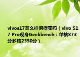 vivos17怎么樣值得買嗎（vivo S17 Pro現(xiàn)身Geekbench：?jiǎn)魏?73分多核2350分）