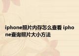 iphone照片內(nèi)存怎么查看 iphone查詢照片大小方法