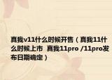 真我v11什么時(shí)候開售（真我11什么時(shí)候上市  真我11pro /11pro發(fā)布日期確定）