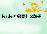 leader空調(diào)是什么牌子