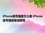 iPhone信號強度怎么看 iPhone信號強度查詢教程