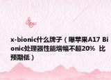 x-bionic什么牌子（曝蘋果A17 Bionic處理器性能增幅不超20%  比預(yù)期低）