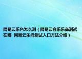網(wǎng)易云樂色怎么測（網(wǎng)易云音樂樂商測試在哪  網(wǎng)易云樂尚測試入口方法介紹）