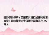 國外芯片停產(chǎn)（美國芯片進(jìn)口加速轉(zhuǎn)向東南亞：戴爾等要完全停用中國造芯片 PC等）