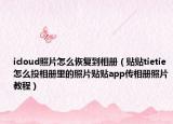 icloud照片怎么恢復(fù)到相冊（貼貼tietie怎么投相冊里的照片貼貼app傳相冊照片教程）