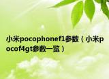 小米pocophonef1參數(shù)（小米pocof4gt參數(shù)一覽）