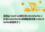 真我gt neo5 se和紅米note12turbo（紅米note12turbo參數(shù)配置詳情 note12turbo價格多少）