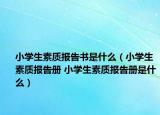 小學(xué)生素質(zhì)報(bào)告書是什么（小學(xué)生素質(zhì)報(bào)告冊 小學(xué)生素質(zhì)報(bào)告冊是什么）