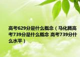 高考629分是什么概念（馬化騰高考739分是什么概念 高考739分什么水平）