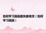如何學(xué)習(xí)畫畫最快最有效（如何學(xué)習(xí)畫畫）