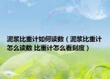 泥漿比重計(jì)如何讀數(shù)（泥漿比重計(jì)怎么讀數(shù) 比重計(jì)怎么看刻度）