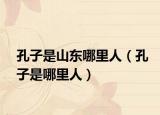 孔子是山東哪里人（孔子是哪里人）