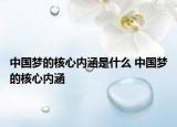 中國夢的核心內(nèi)涵是什么 中國夢的核心內(nèi)涵