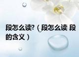 段怎么讀?（段怎么讀 段的含義）