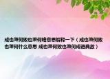 成也蕭何敗也蕭何啥意思解釋一下（成也蕭何敗也蕭何什么意思 成也蕭何敗也蕭何成語典故）